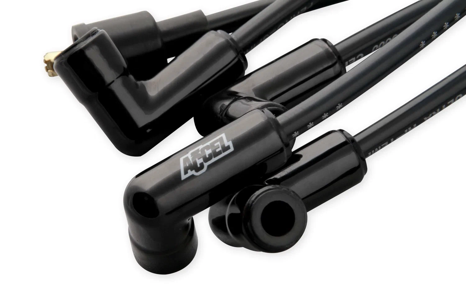 Spark Plug Wire Set - Universal - 90 Deg Black Ceramic Boots - 9001CK